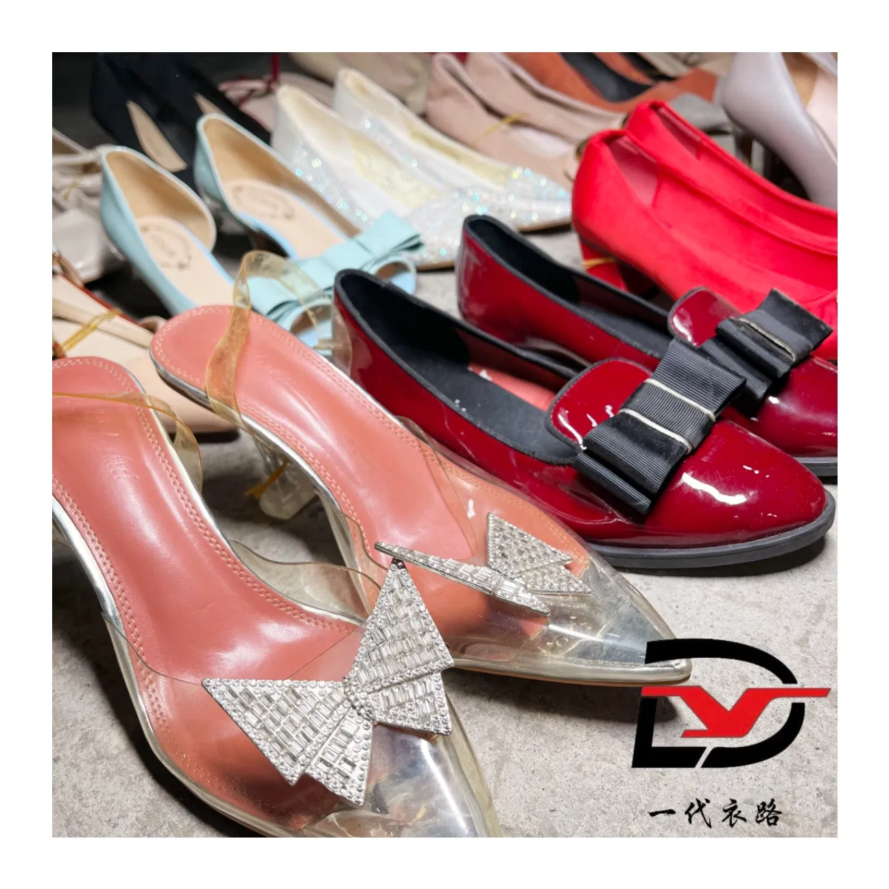 S15 Zapatos de tacón alto para mujeres usados, zapatos de moda, tacones delgados, cuero para adultos, paquete barato