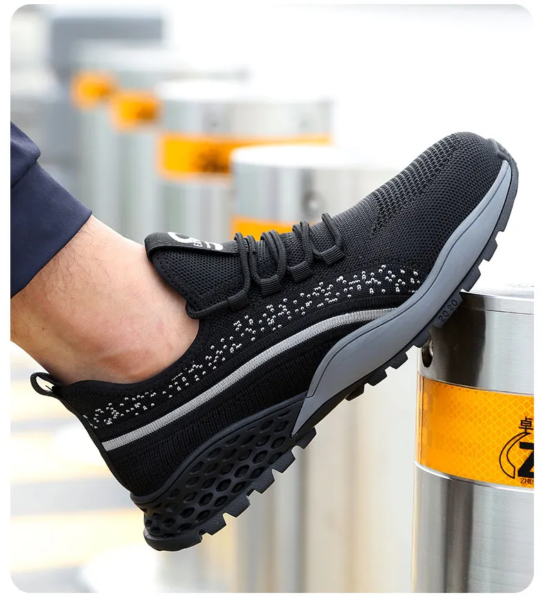 Zapatillas deportivas de seguridad para correr y hacer senderismo en el trabajo