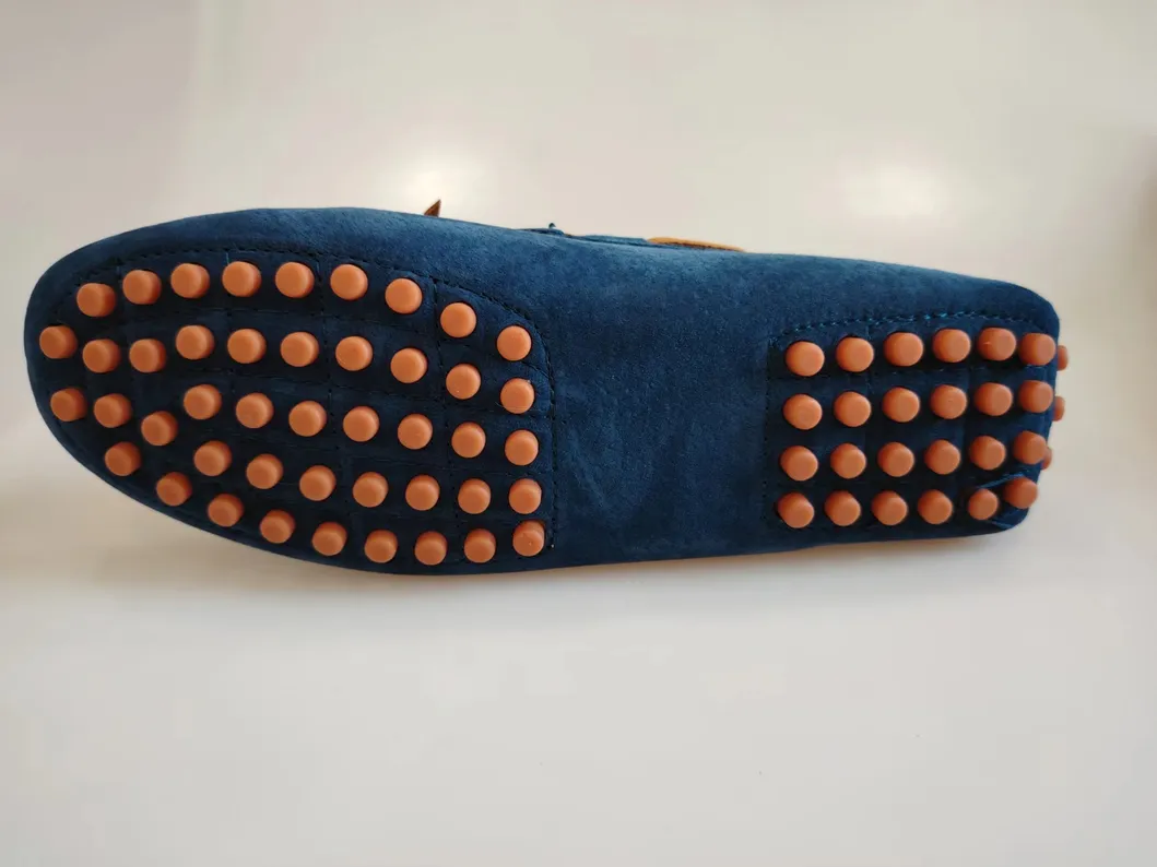 Mocasines de ante de vaca para hombre, zapatos casuales de gran tamaño