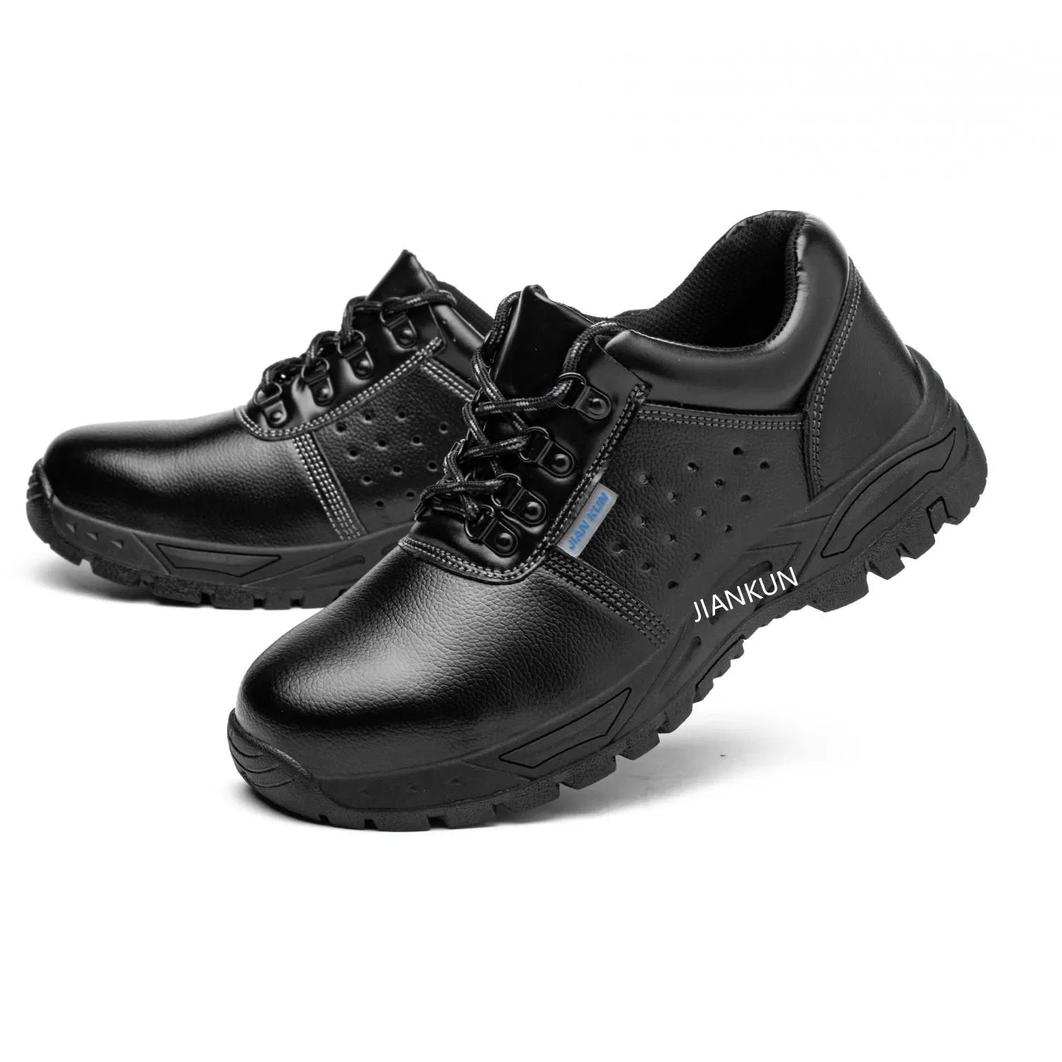 Botas de seguridad de cuero con puntera de acero