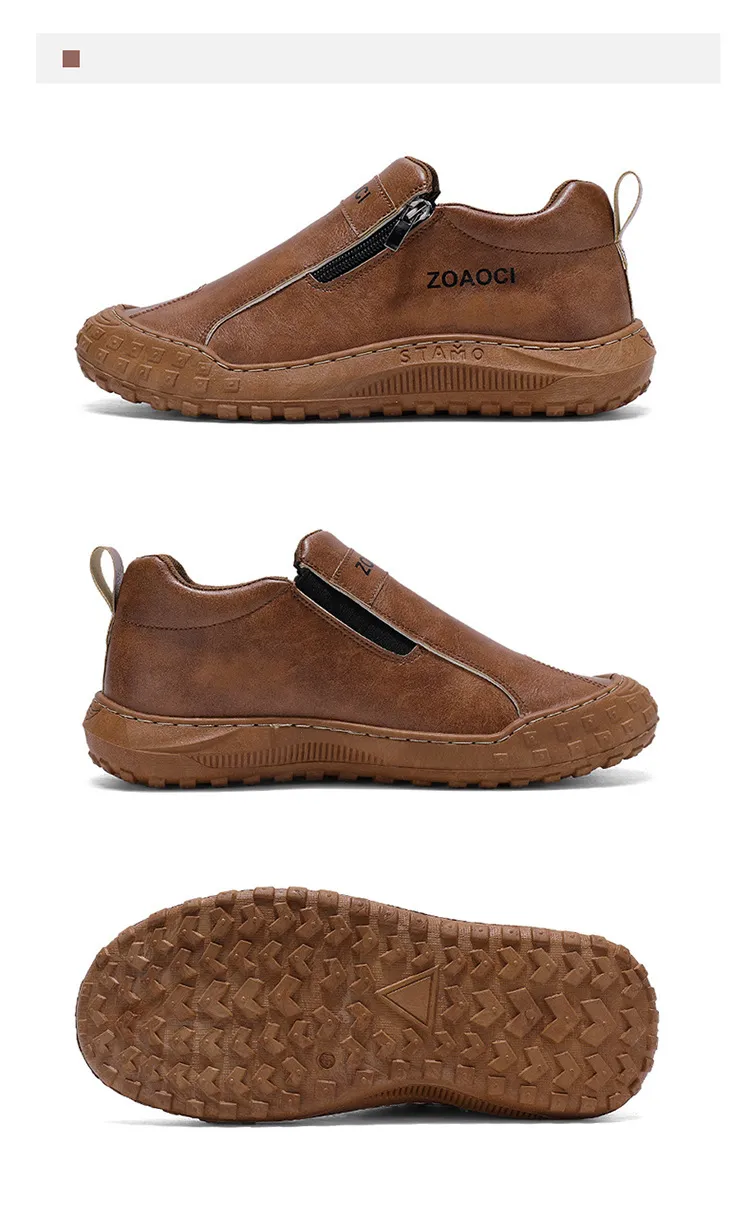 Zapatos de tablero casuales cómodos para hombres - Diseño sin cordones