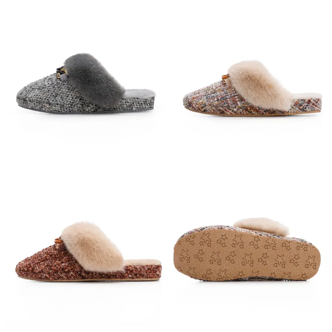 Ready Goods New Fashion Fur Women Slipper