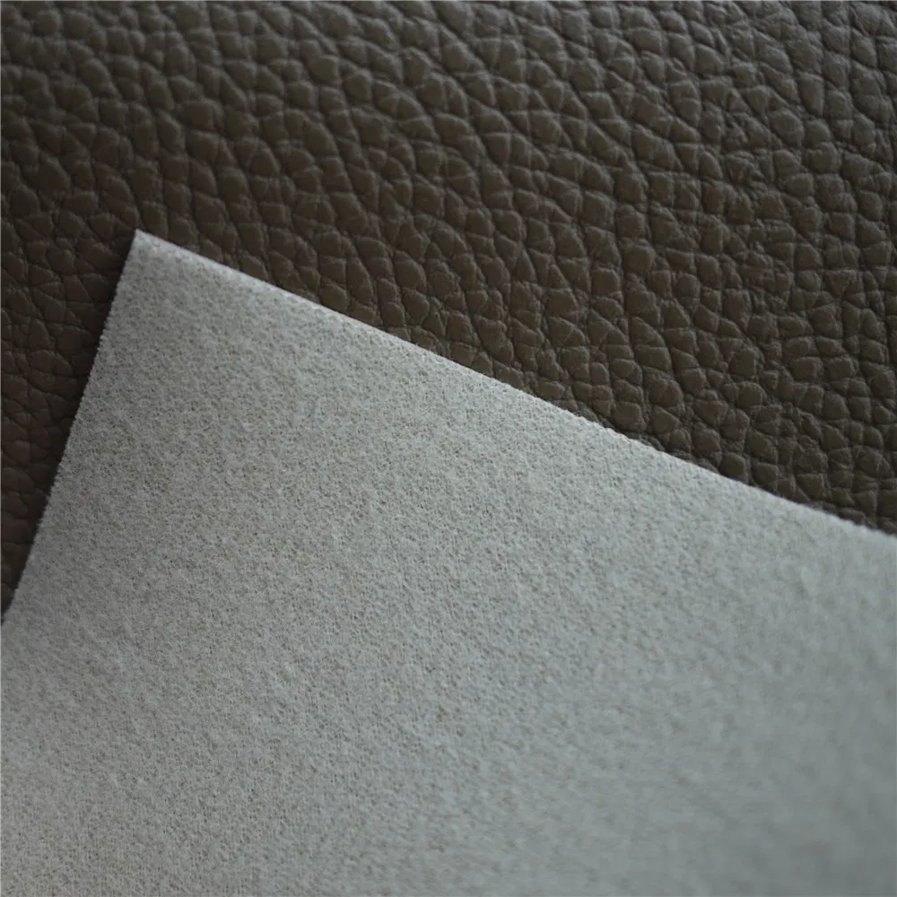 Tejido textil sintético de cuero PU, PVC, rexina, microfibra artificial, materiales para calzado