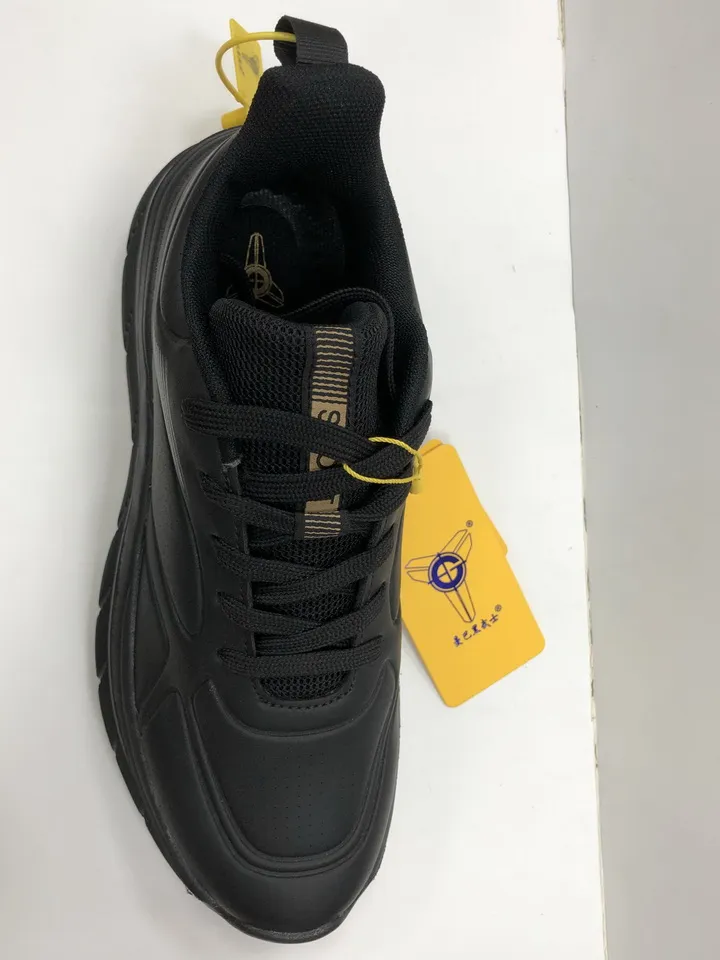 Zapatillas deportivas cómodas para parejas, zapatillas de correr de color negro