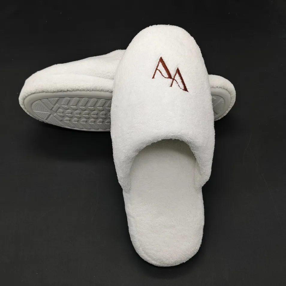 Zapatillas de hotel cómodas, ligeras, duraderas, desechables y ecológicas para la recepción de huéspedes