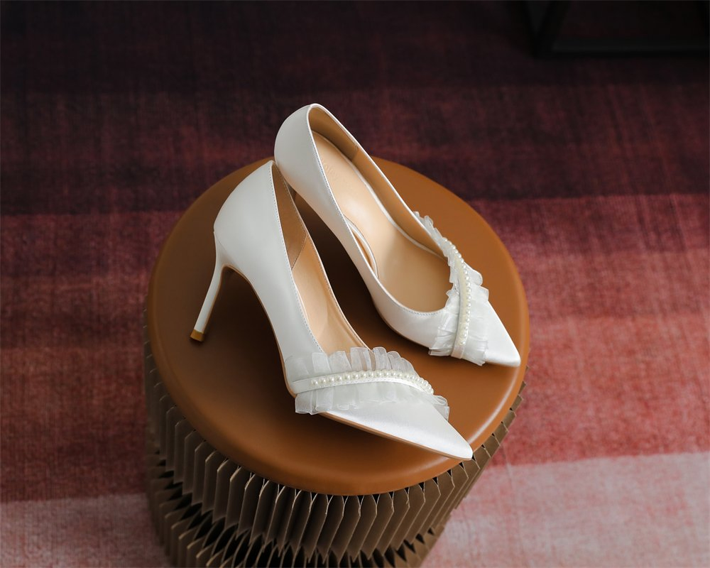 Zapato de fiesta para mujer de Navidad y Año Nuevo, boda, tacón, al por mayor