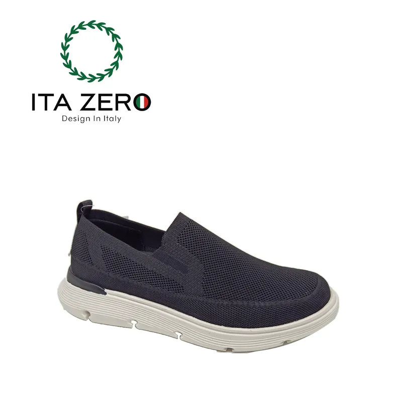 Zapatos casuales de hombre sin cordones, diseño de malla, transpirables, mantienen los pies frescos, zapatos deportivos casuales