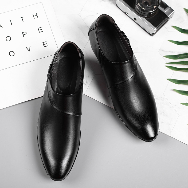 Zapatos de vestir de negocios para hombres de talla grande, zapatos casuales para hombres, zapatos versátiles para bodas