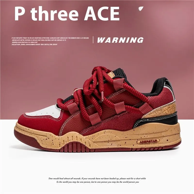 Zapatillas casuales de moda para hombres, color rojo vino, zapatos de plataforma de diseño exclusivo, zapatos de malla