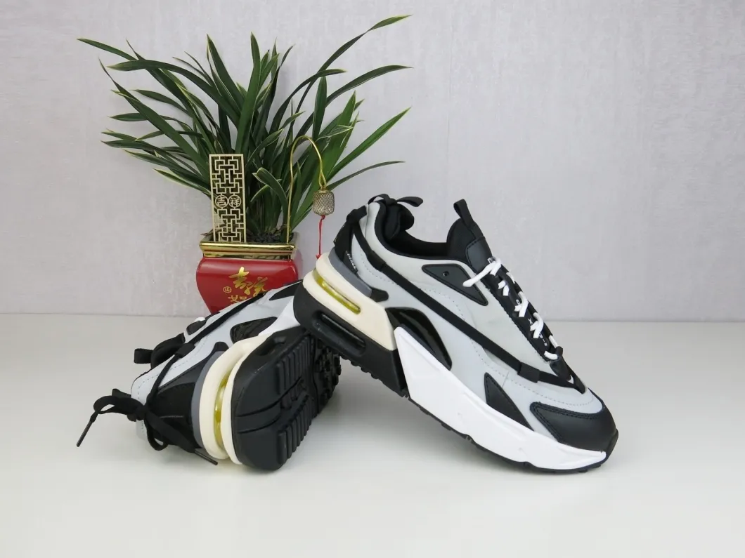 Zapatillas deportivas casuales de malla dechunky con color de cojín de aire