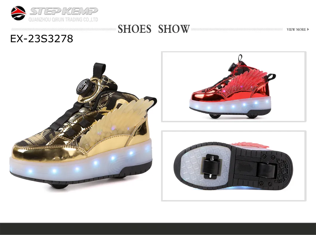 Zapatos automáticos con ruedas invisibles, patines de deformación, zapatos para patinaje y parkour Ex-23s3278