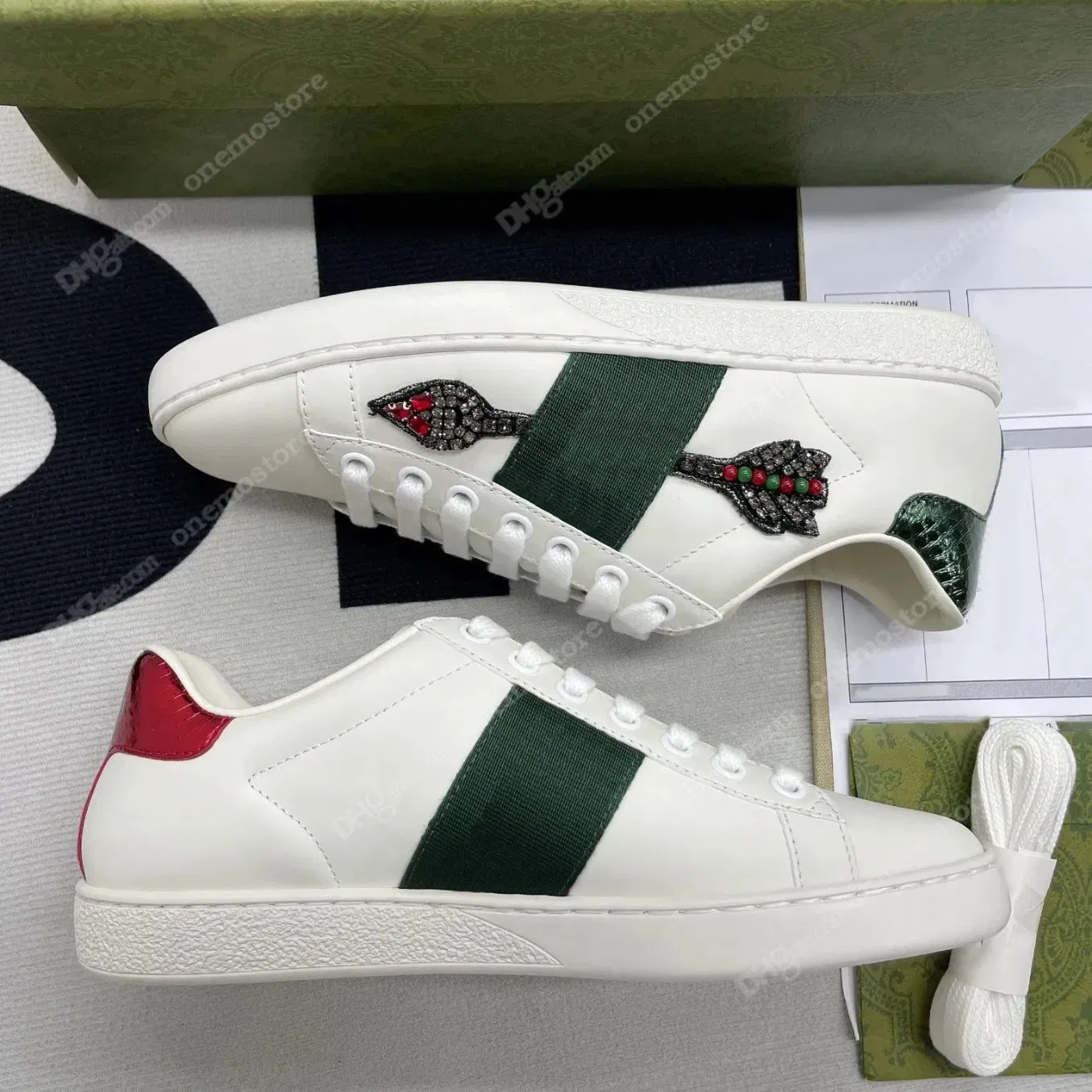 Zapatos Casual de Lujo Diseñador Bee Ace para Hombres y Mujeres, Dibujos Animados de Abejas, Tigres, Flores, Cuero Genuino, Bordado de Serpiente, Rayas, Plataforma Clásica de Moda para Hombres