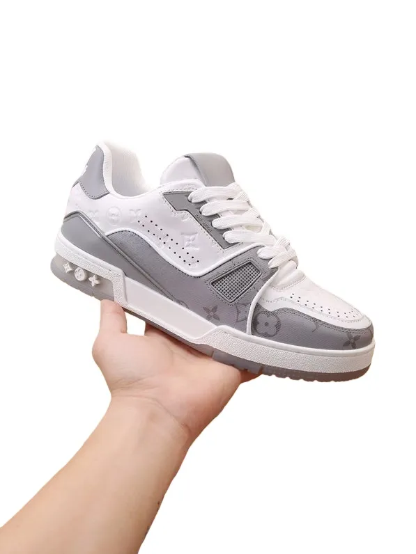 Zapatillas de deporte cómodas cuero genuino