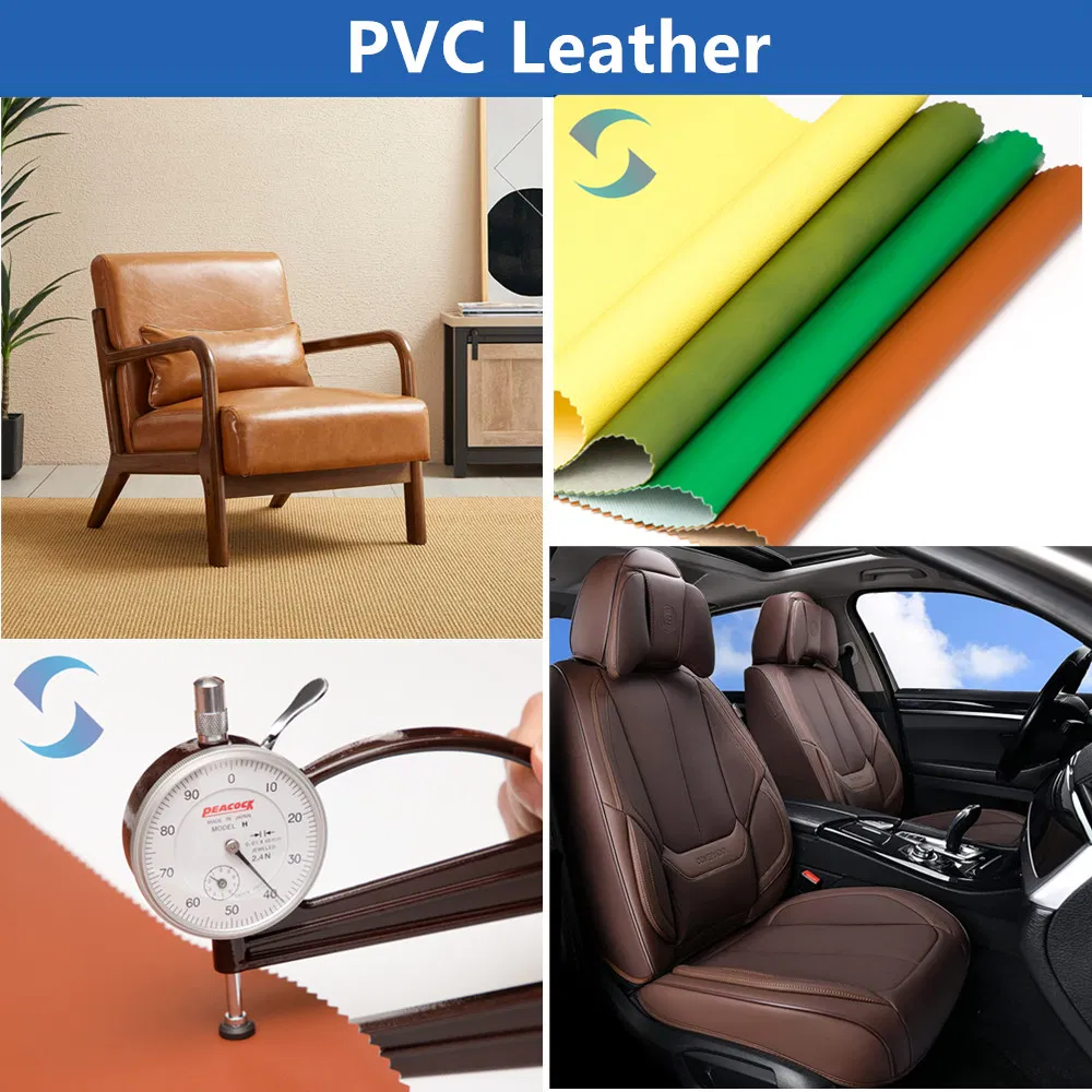 Venta Caliente de Stock de Fábrica de Materiales de Cuero Artificial PVC Rexine para Calzado 2023