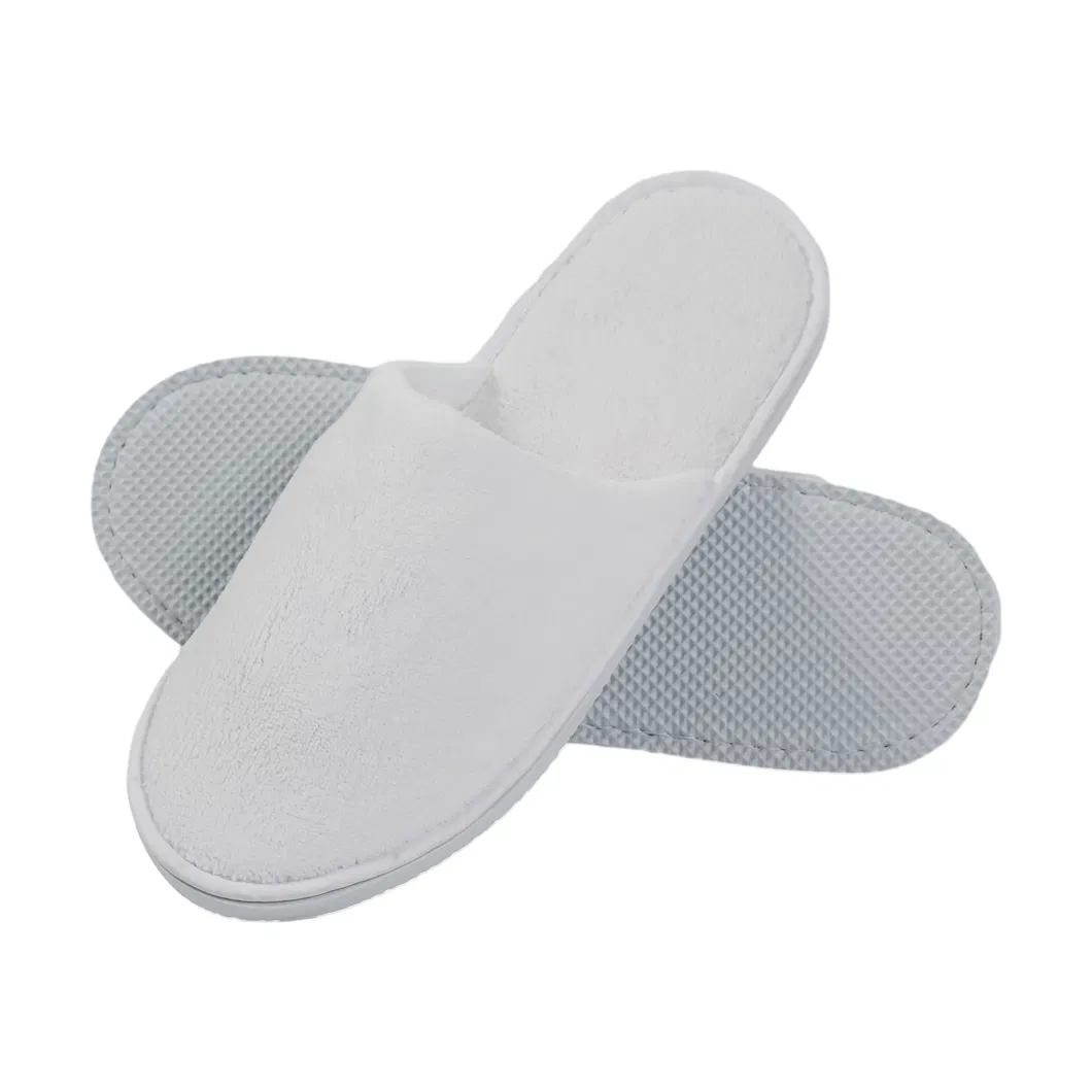 Zapatillas de hotel desechables de coral y no tejidas cálidas
