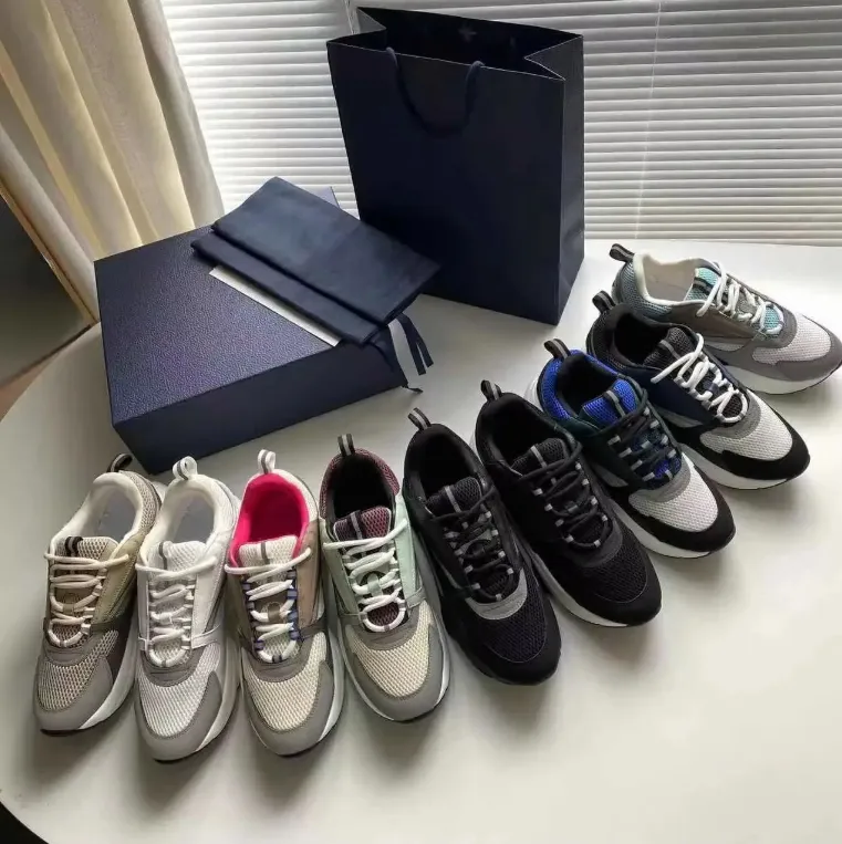 1: 1 Calidad de Hombres B30 Zapatos B22 Zapatillas Deportivas Casuales para Correr Dama