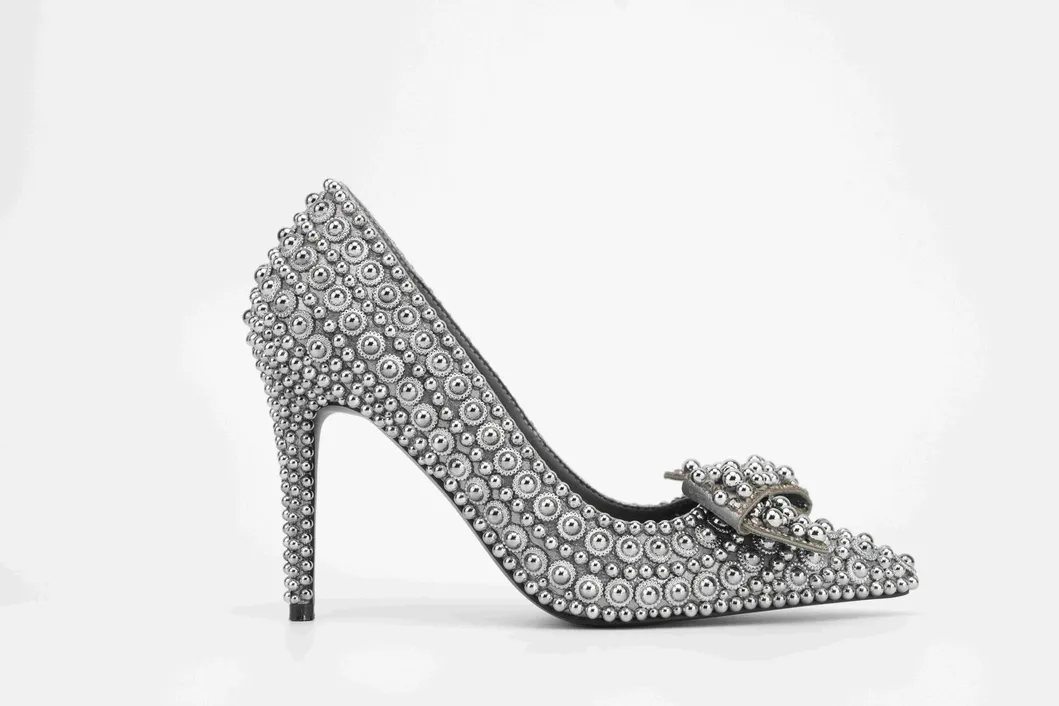 Últimas zapatillas de tacón alto de moda para fiesta, vestido de boda, calzado de novia