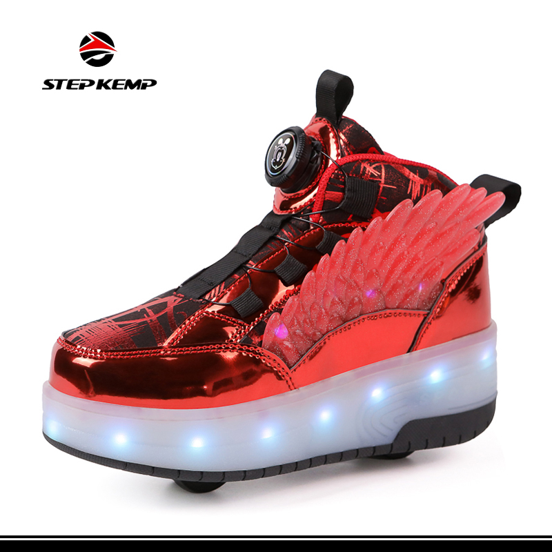 Zapatos automáticos con ruedas invisibles, patines de deformación, zapatos para patinaje y parkour Ex-23s3278
