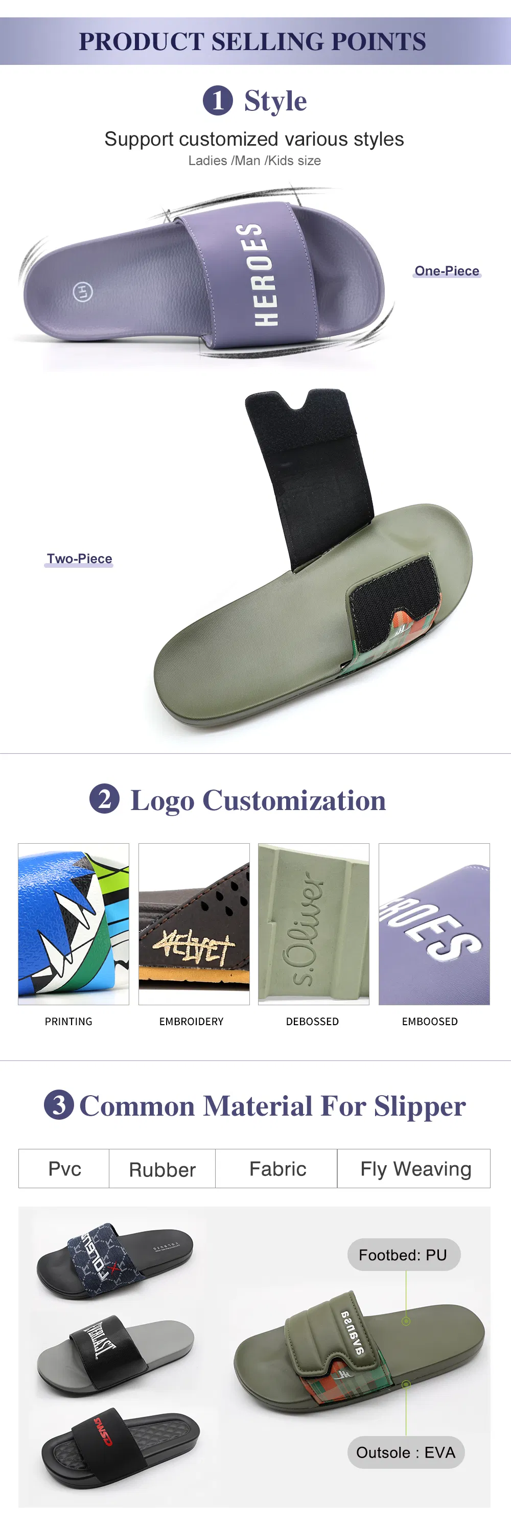CE Alcance ISO9001 Proveedor de Pantuflas EVA Almohada EVA Nubes Pantuflas Personalizadas