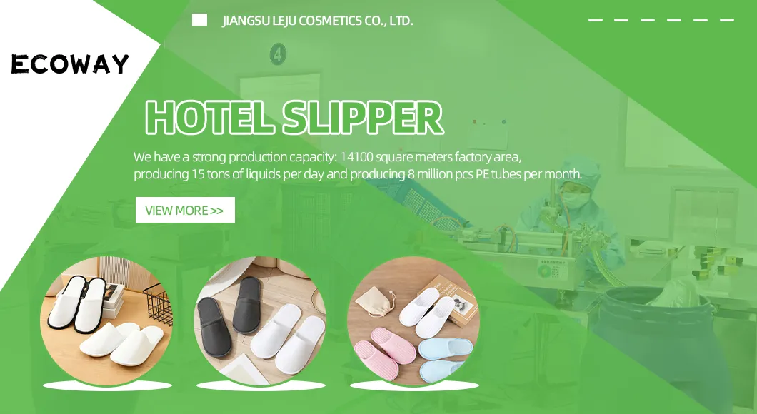 Zapatilla desechable individual transpirable de no tejido con punta cerrada para hotel premium