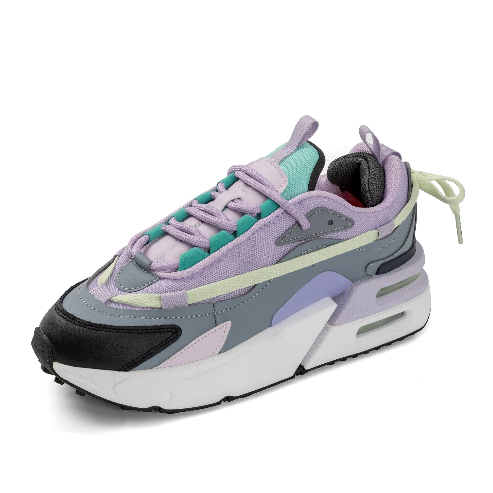 Zapatillas deportivas casuales de malla dechunky con color de cojín de aire