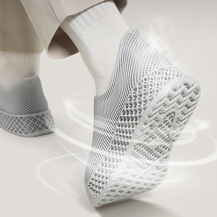 Zapato Impreso Nexbie Aeriscape 3D Zapatilla de Paseo Sin Cordones Cómoda Zapatos de Agua para el Desplazamiento Diario
