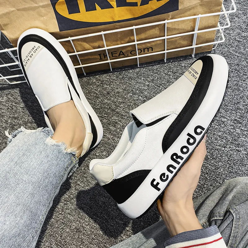 Hombres Moda de Verano Zapatillas de Lona Cómodas Ex-22c4154