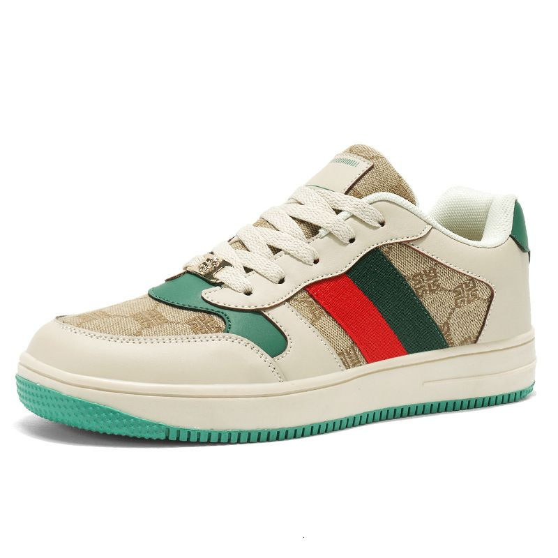 Zapatillas de plataforma retro para hombres en color caqui, con cordones, ideales para caminar a diario, calzado de cuero de ajuste slim con suela de goma a prueba de golpes
