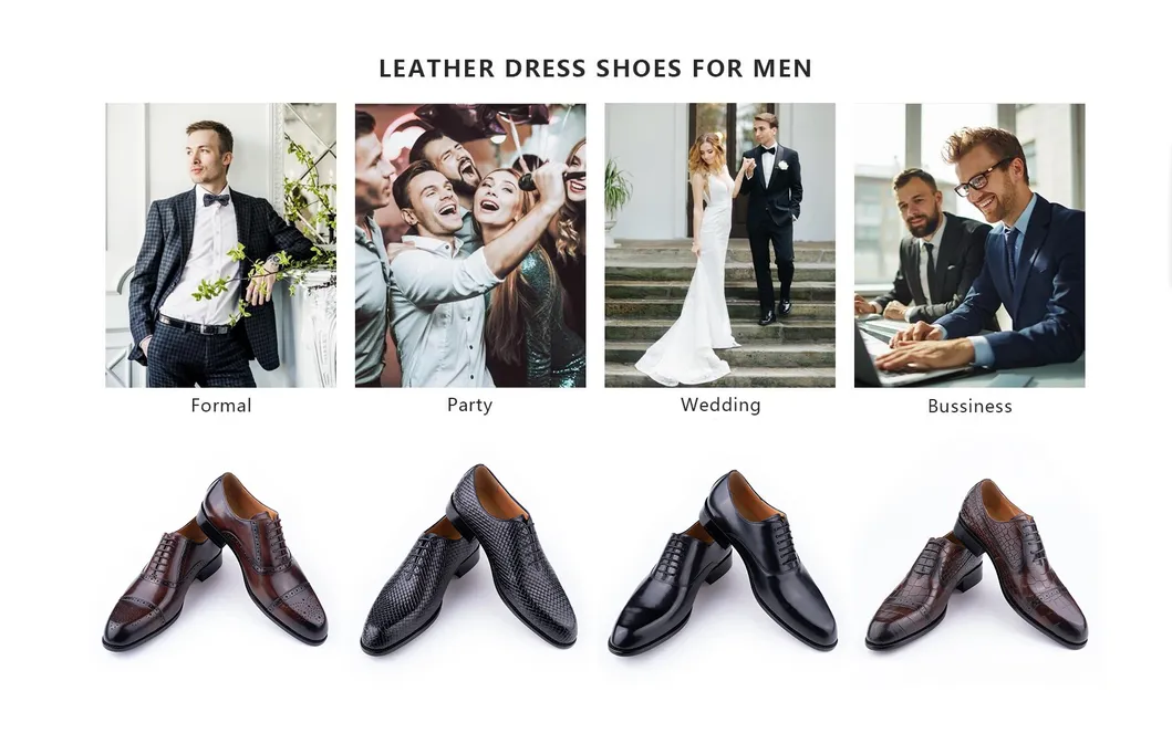 Zapatos de cuero brogue hechos a mano para hombre, nuevos, para oficina y eventos sociales, clásico