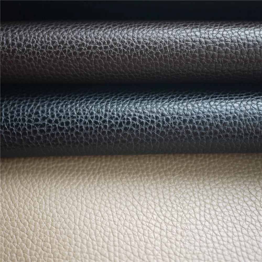 Tejido textil sintético de cuero PU, PVC, rexina, microfibra artificial, materiales para calzado