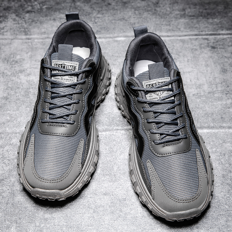 Zapatilla deportiva casual de hombre con suela gruesa personalizada para correr al aire libre
