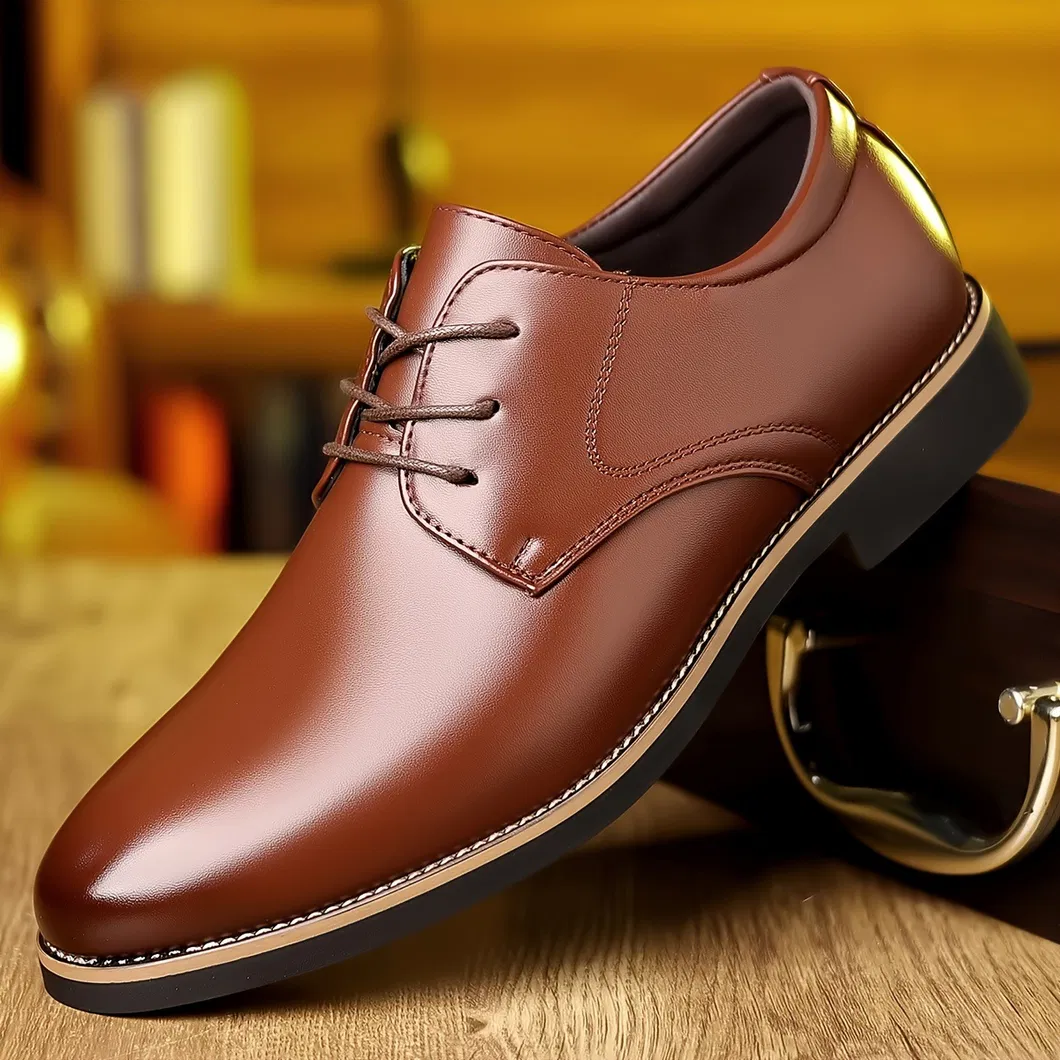 Mocasines de cuero para hombres, zapatos de cuero, calzado Oxford, zapatos de vestir
