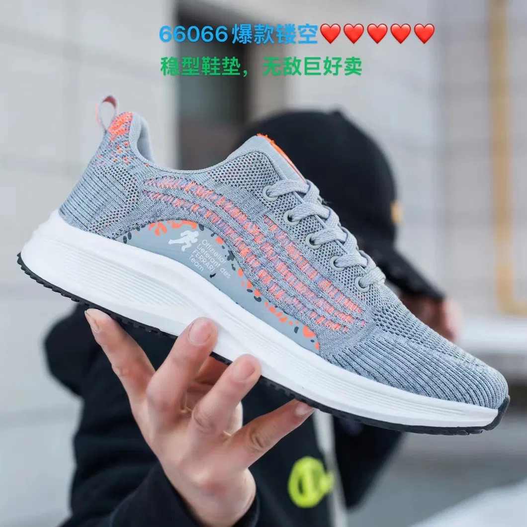 Zapatillas deportivas cómodas para mujeres y hombres, 2024 Zapatillas de correr de marca, zapatos de ocio populares, calzado en stock de bajo MOQ, nuevo estilo de zapatos deportivos de moda