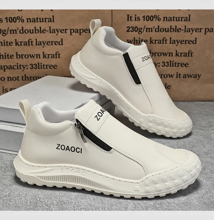 Zapatos de tablero casuales cómodos para hombres - Diseño sin cordones