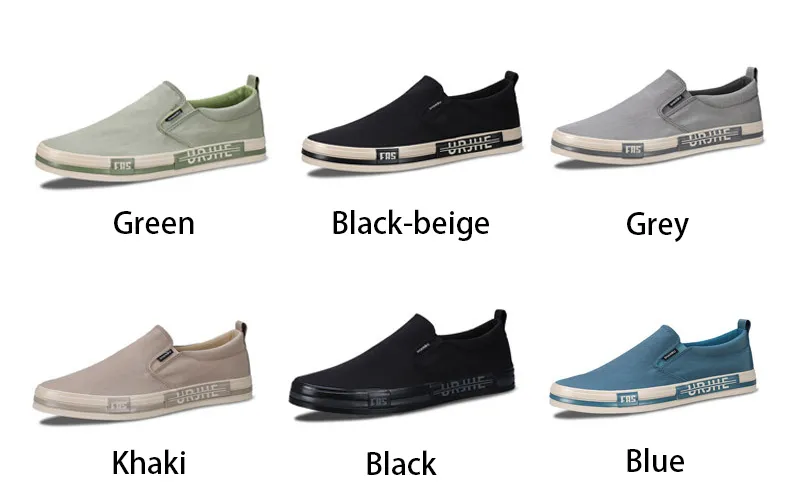 Zapatillas informales de lona para hombres
