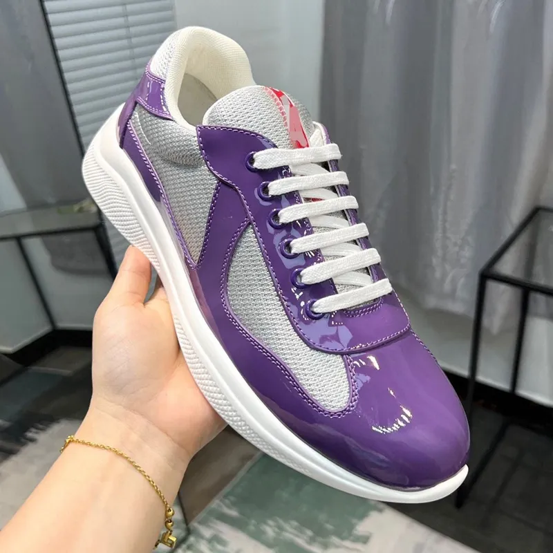 Zapatos de lujo casuales de venta caliente, zapatos de cuero, zapatillas de moda para correr, zapatillas negras de nylon