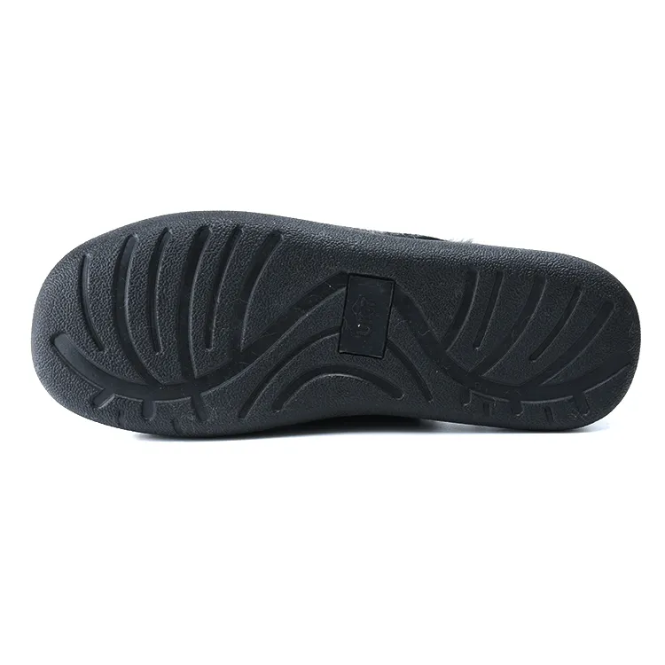 Zapatillas de casa clásicas y cómodas de cuadros de tweed, con forro esponjoso, cálidas para invierno, para hombres, ideales para uso interior y exterior