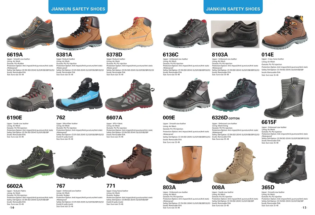 Zapatillas de seguridad con mayor volumen de ventas