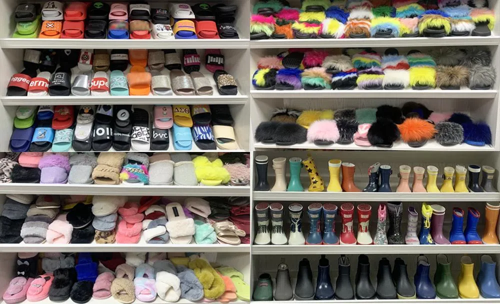 Precio de fábrica, alta calidad, venta al por mayor de pantuflas personalizadas con logo