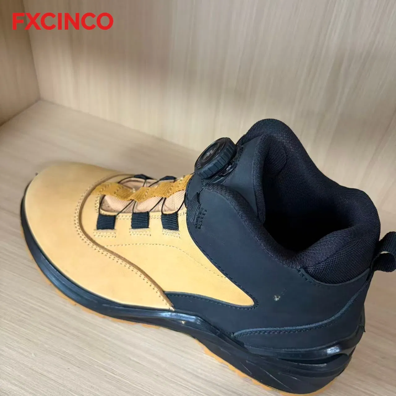 Botas de seguridad de doble propósito para trabajo al aire libre y senderismo, fáciles de poner y quitar, con hebilla rotativa, zapatos de seguridad resistentes al impacto