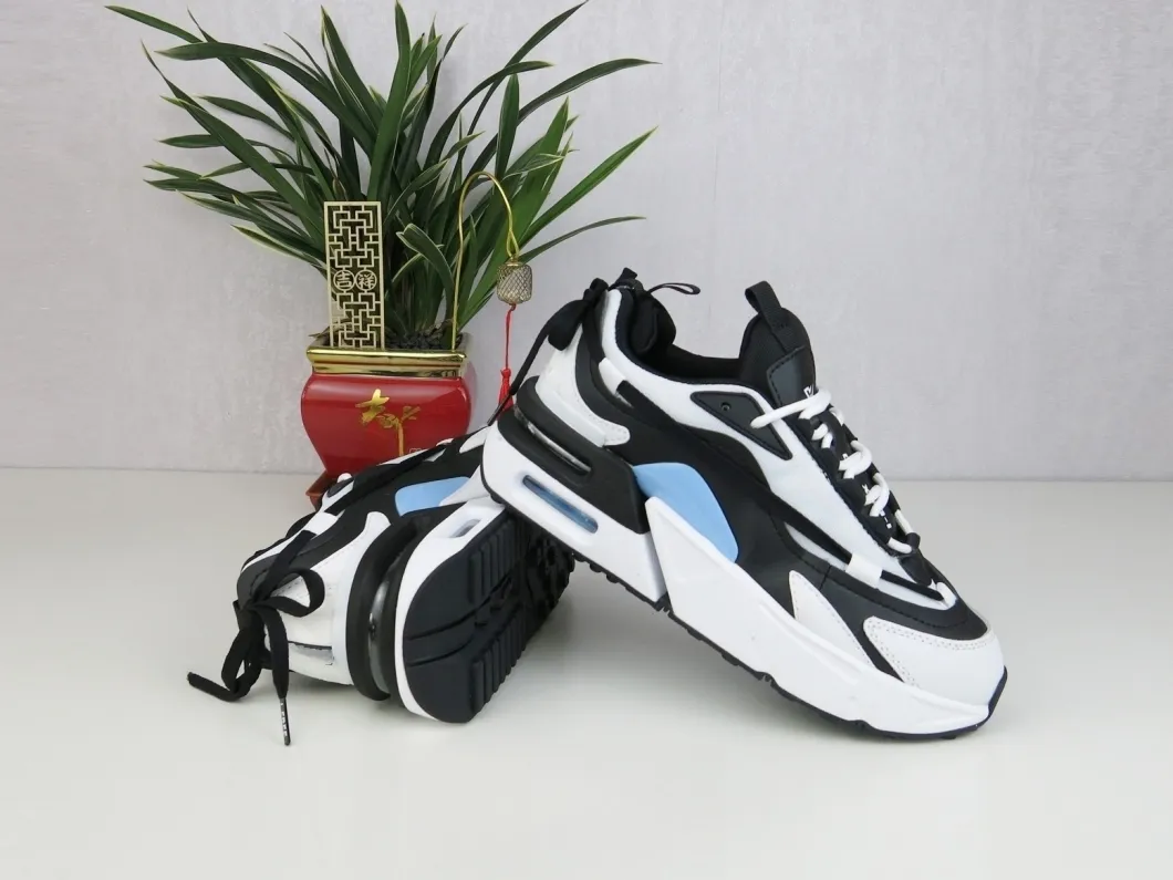 Zapatillas deportivas casuales de malla dechunky con color de cojín de aire