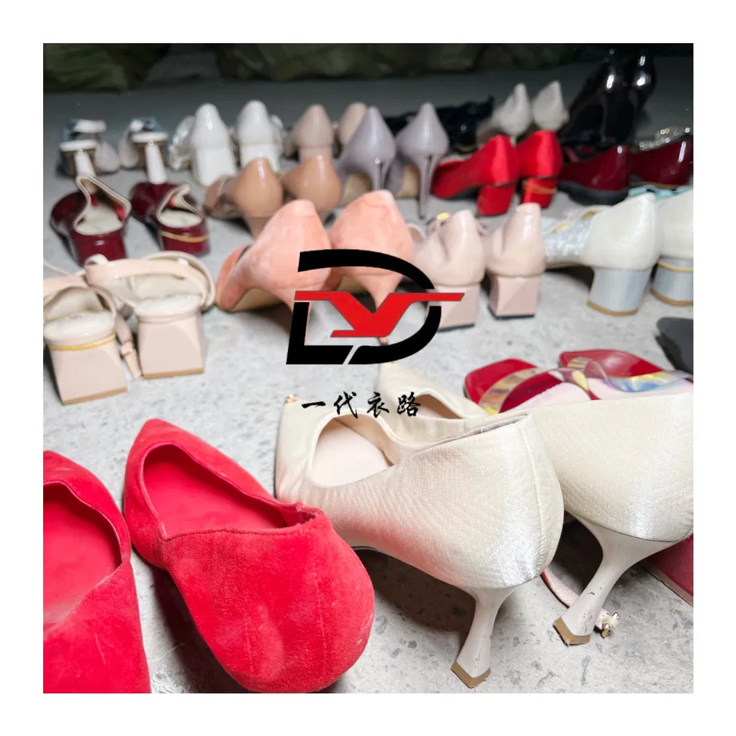 S15 Zapatos de mujer usados, moda, tacones altos, venta al por mayor, precio asequible, venta en fardos, zapatos a granel
