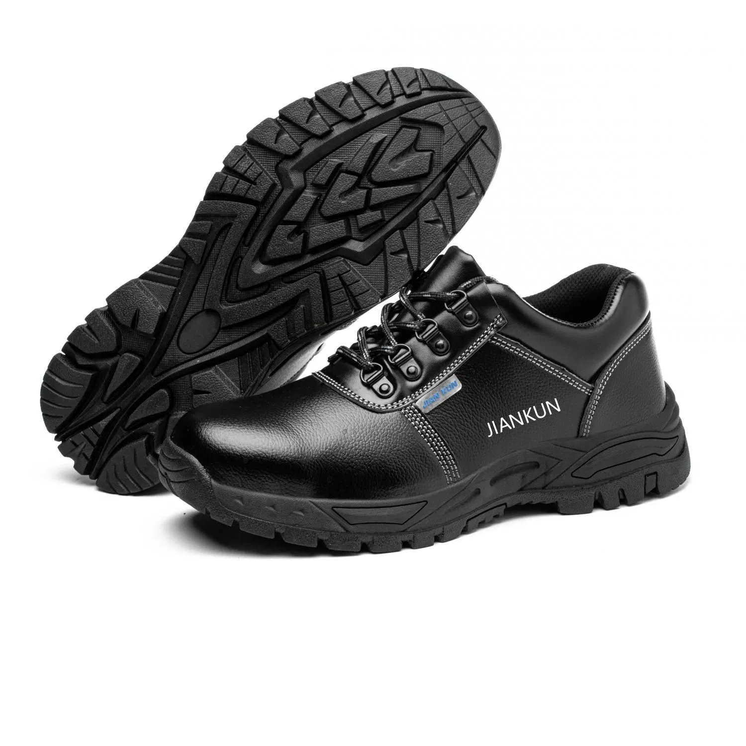 Botas de seguridad de cuero con puntera de acero