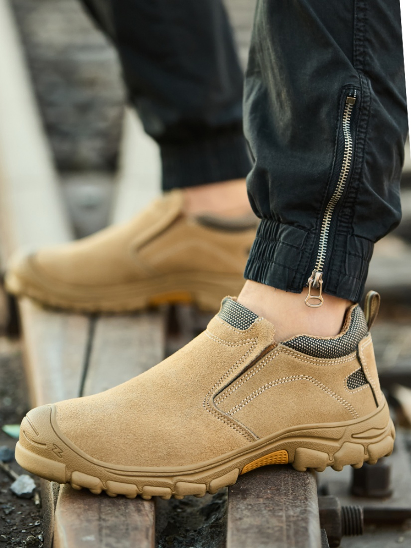 Jy813 Zapato de seguridad de acero con punta de acero EVA para talleres industriales
