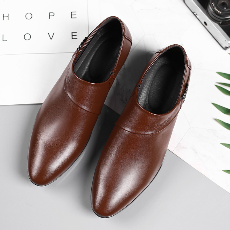 Zapatos de vestir de negocios para hombres de talla grande, zapatos casuales para hombres, zapatos versátiles para bodas