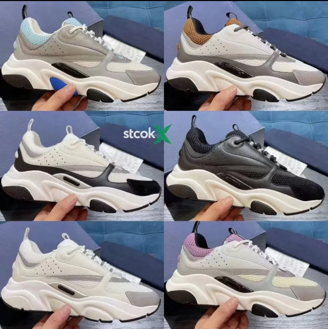 Zapato de señora estilo caminata de cuero genuino de diseñador de lujo B22 B30