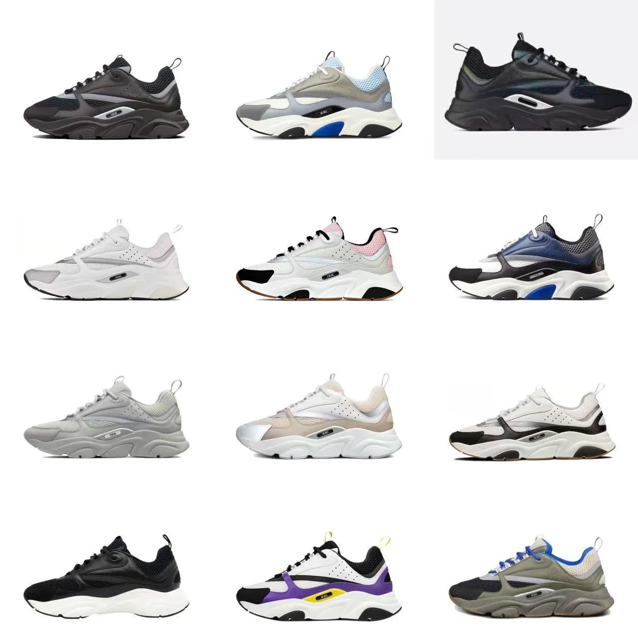 Nuevo Diseñador de Lujo Original 1: 1 Calidad de Diseñadores de Lujo Dr CD B22 Zapatos Zapatos Casual Deportivos para Hombres Zapatillas para Mujeres