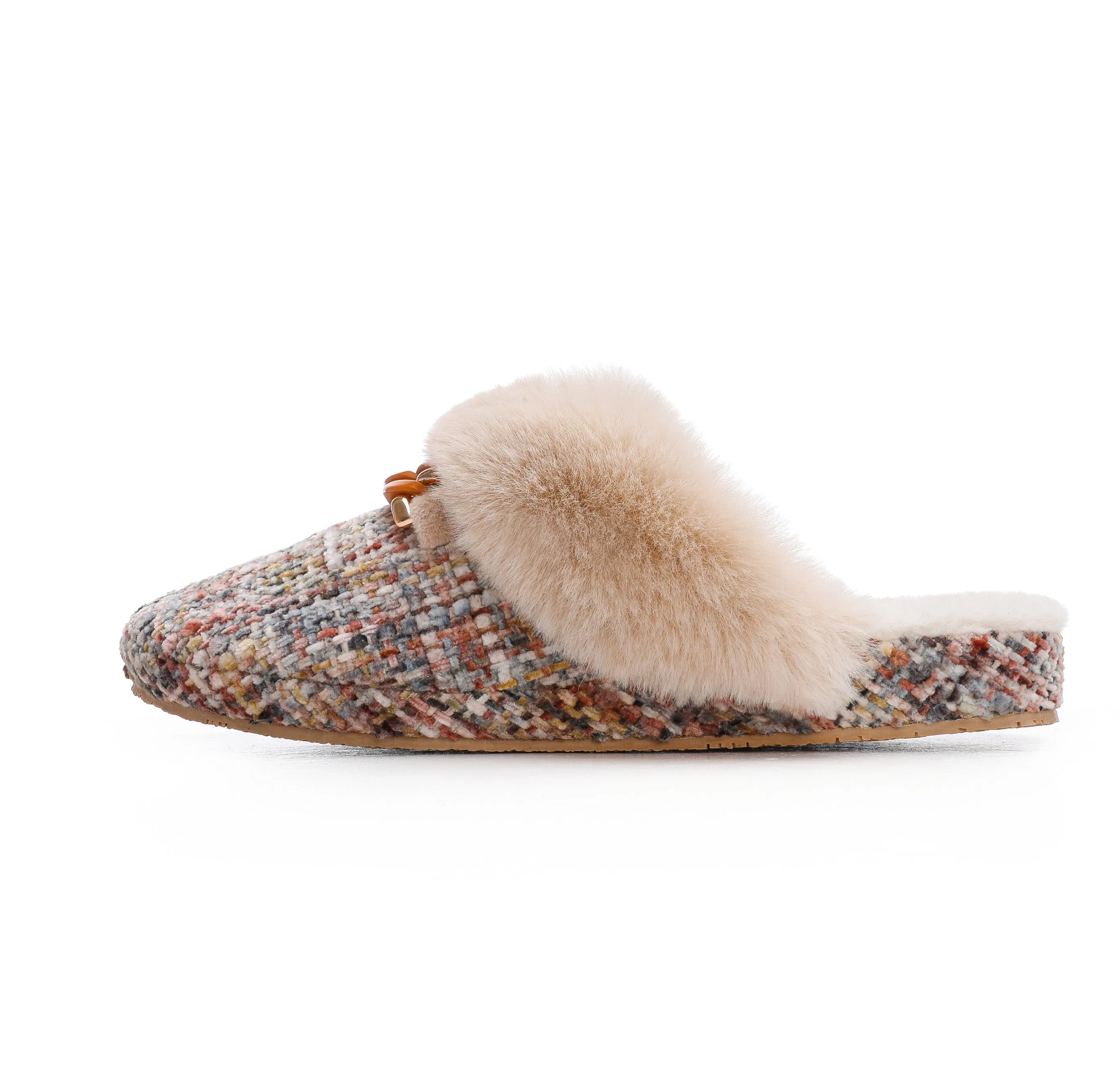 Corifei Productos Listos Nueva Moda Zapatilla de Piel de Mujer