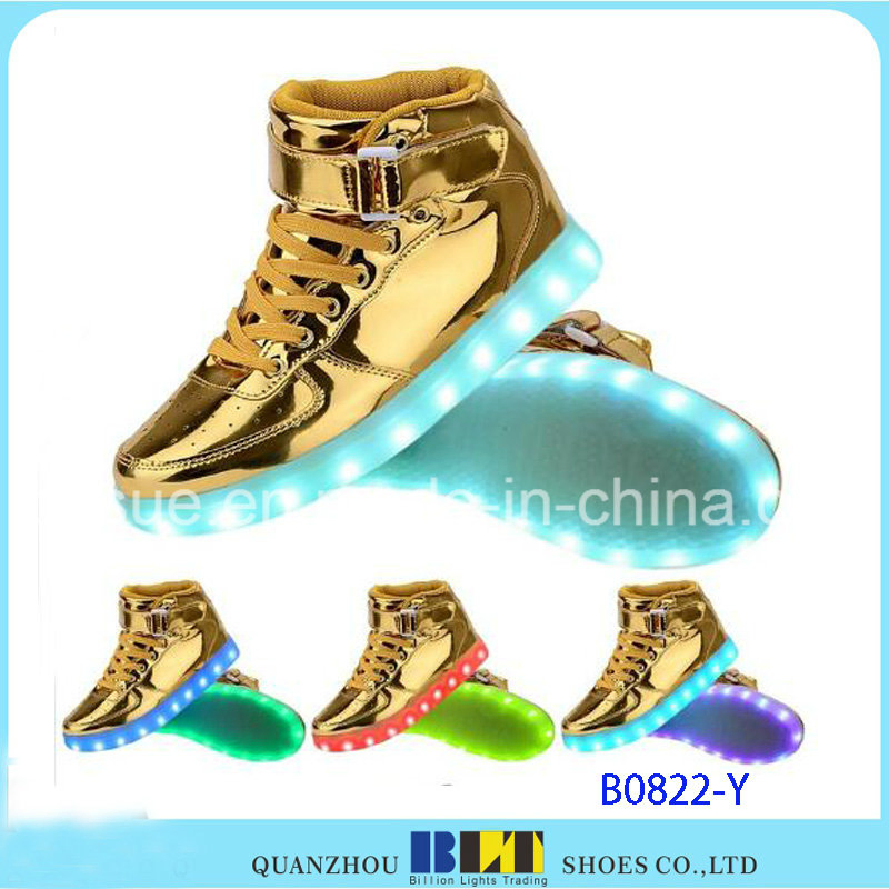 Nuevos zapatos LED ligeros casuales para mujeres y hombres