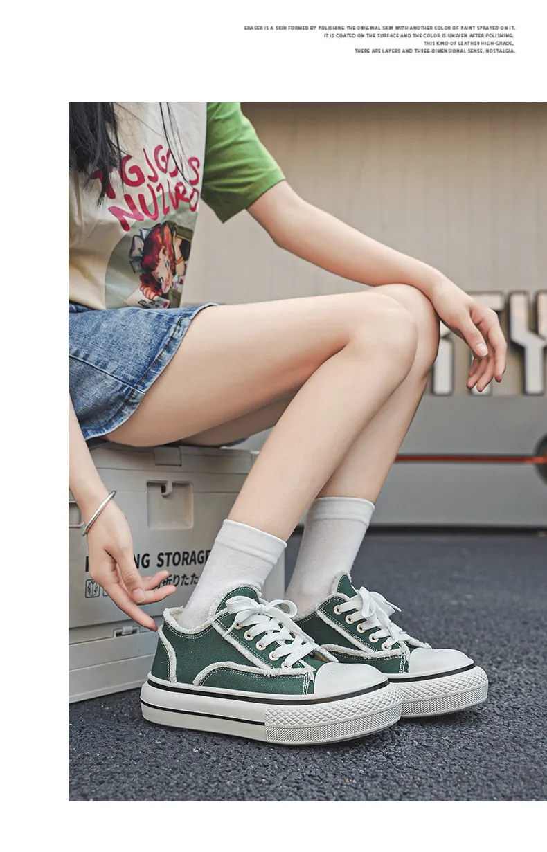Zapatos de lona de moda, deportivos y casuales